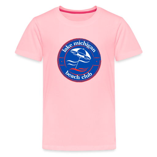 Lake Michigan Fresh Coast™ Kids’ Tee – Red, White & Blue (Fresh Coast Prep™) - pink