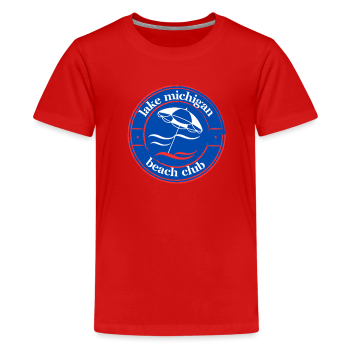 Lake Michigan Fresh Coast™ Kids’ Tee – Red, White & Blue (Fresh Coast Prep™) - red