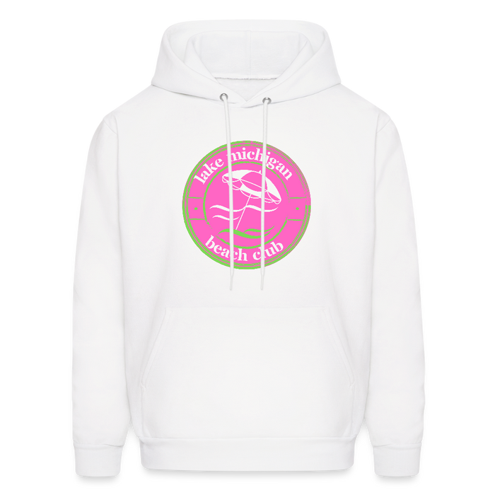 Lake Michigan Fresh Coast™ Hoodie – Fresh Coast Prep (Pink & Green) - white