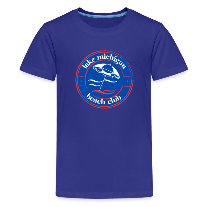 Lake Michigan Fresh Coast™ Kids’ Tee – Red, White & Blue (Fresh Coast Prep™) - royal blue