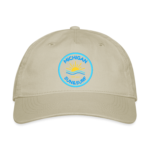Michigan Sun & Surf “Sunset Edition” Hat – Premium Unisex Baseball Cap - khaki