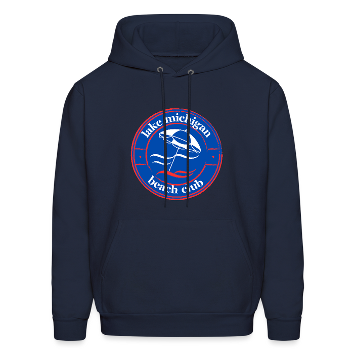 Lake Michigan Fresh Coast™ Hoodie – Fresh Coast Prep (Red, White & Blue) - navy