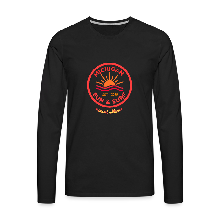 Michigan Sun & Surf “Sunset Edition” Premium Long Sleeve T-Shirt – Unisex - black