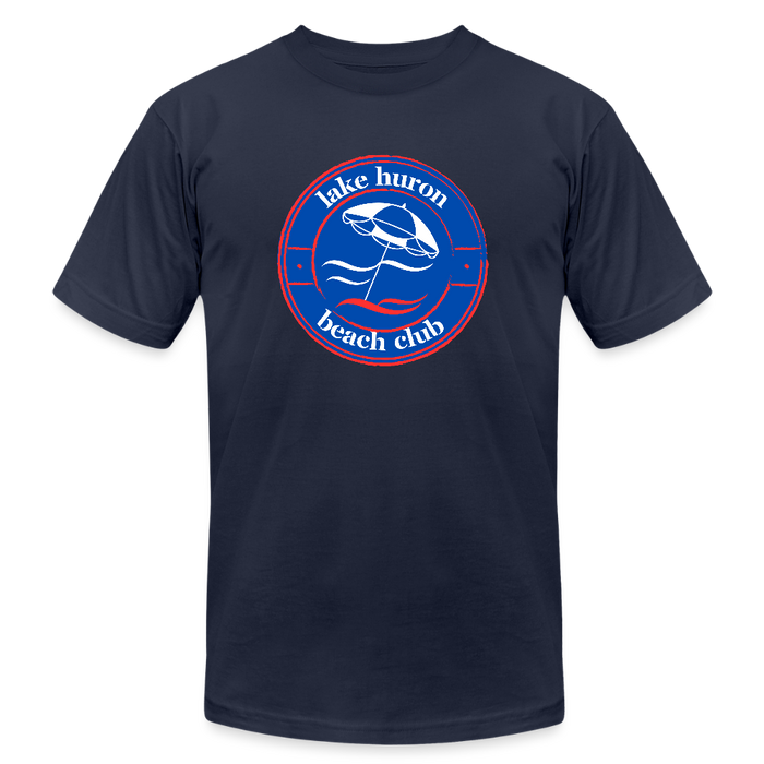 Lake Huron Beach Club™ Tee – Fresh Coast Prep (Red, White & Blue) - navy