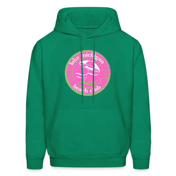 Lake Michigan Fresh Coast™ Hoodie – Fresh Coast Prep (Pink & Green) - kelly green