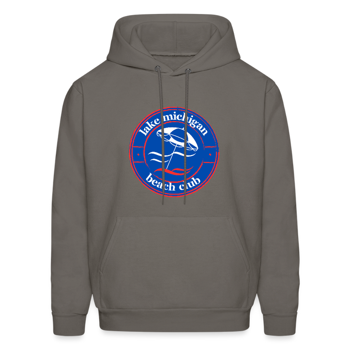 Lake Michigan Fresh Coast™ Hoodie – Fresh Coast Prep (Red, White & Blue) - asphalt gray