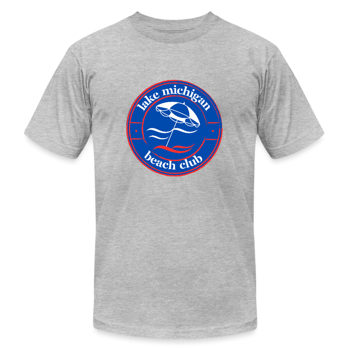 Lake Michigan Fresh Coast™ Tee – Red, White & Blue - heather gray