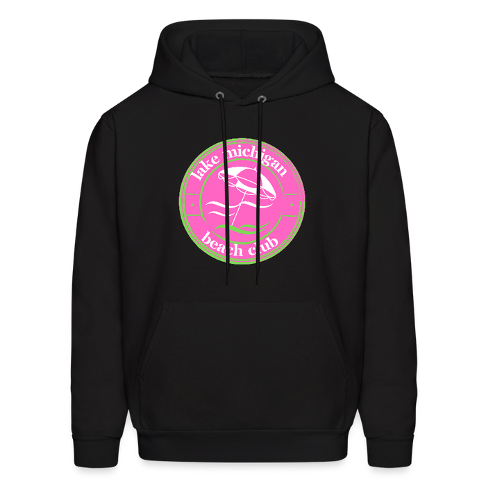 Lake Michigan Fresh Coast™ Hoodie – Fresh Coast Prep (Pink & Green) - black