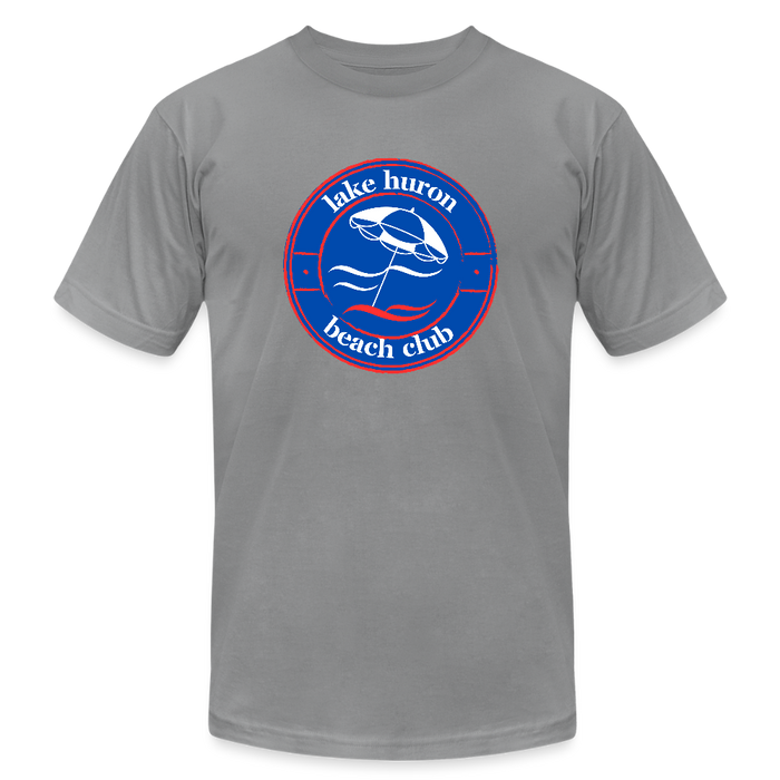 Lake Huron Beach Club™ Tee – Fresh Coast Prep (Red, White & Blue) - slate