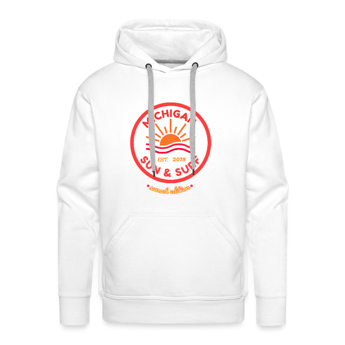 Michigan  Sun & Surf  Sunset Edition Premium Hoodie – Cozy Unisex Sweatshirt - white