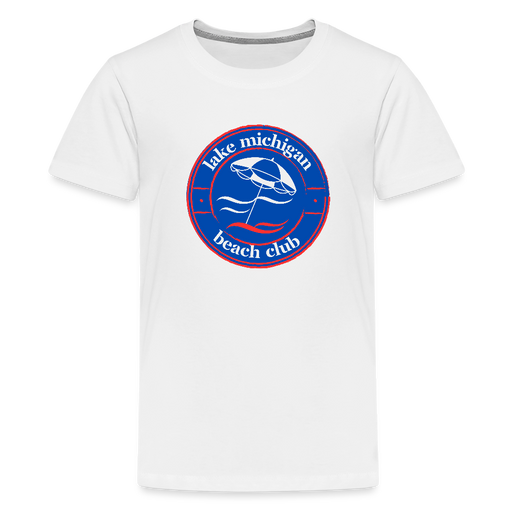 Lake Michigan Fresh Coast™ Kids’ Tee – Red, White & Blue (Fresh Coast Prep™) - white