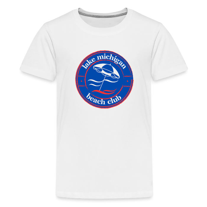 Lake Michigan Fresh Coast™ Kids’ Tee – Red, White & Blue (Fresh Coast Prep™) - white