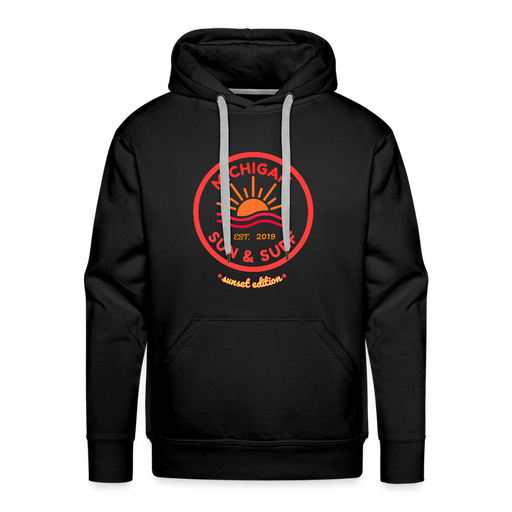 Michigan  Sun & Surf  Sunset Edition Premium Hoodie – Cozy Unisex Sweatshirt - black