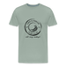 Lake Superior Surf Club Premium Unisex T-Shirt – Wild. Wavy. Wonderful. - steel green