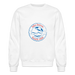 Fresh Coast Prep Crewneck Sweatshirt – Lake Huron Beach Club | Navy & Red Logo - white