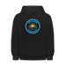 Michigan Sun & Surf™ Kids Hoodie – Retro Style for Little Explorers - black