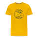 Lake Michigan Beach Club™ Men’s T-Shirt – Navy Logo - sun yellow
