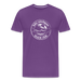 Lake Michigan Beach Club™ Men’s T-Shirt – White Logo - purple
