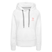 Lake Michigan Beach Club Women’s Premium Hoodie – White with Coral Logo - white