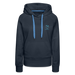 Lake Michigan Beach Club Women’s Premium Hoodie – Navy with Aqua Logo - navy