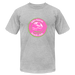 Lake Huron Beach Club™ Tee – Fresh Coast Prep (Pink & Green Solid) - heather gray