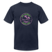 Fresh Coast Prep Tee – Lake Michigan Beach Club | Pink & Green Logo - navy
