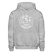 Lake Huron Beach Club Unisex Hoodie – White Logo | Gildan Heavy Blend | - heather gray