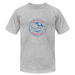 Fresh Coast Prep Tee – Lake Huron Beach Club | Navy & Red Logo - heather gray