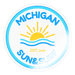 Michigan Sun & Surf  Sticker – Premium Vinyl Decal - transparent glossy