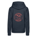 Lake Michigan Beach Club Women’s Premium Hoodie – Navy with Coral Logo - navy