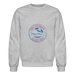 Fresh Coast Prep Crewneck Sweatshirt – Lake Michigan Beach Club | Blue & Red Logo - heather gray