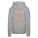 Lake Michigan Beach Club Women’s Premium Hoodie – Heather Gray with Coral Logo - heather grey