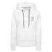 Lake Michigan Beach Club Women’s Premium Hoodie – White with Navy Logo - white