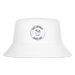 Lake Michigan Beach Club Kid’s Bucket Hat – Premium Cotton Beach Hat for Kids - white