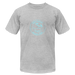Lake Huron Beach Club Unisex Jersey T-Shirt – Soft Teal Logo | Bella + Canvas - heather gray