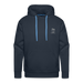 Lake Michigan Beach Club Men’s Premium Hoodie – Navy with Sand Logo - navy