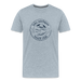 Lake Michigan Beach Club™ Men’s T-Shirt – Navy Logo - heather ice blue