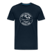 Lake Michigan Beach Club™ Men’s T-Shirt – White Logo - deep navy