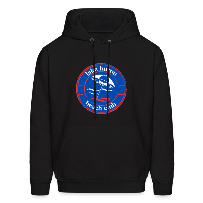 Lake Huron Beach Club™ Hoodie – Fresh Coast Prep (Red, White & Blue) - black