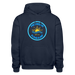 Michigan Sun & Surf™ Heavy Blend Hoodie – Classic Fit & Retro Vibes - navy