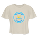 Michigan Sun & Surf™ Women's Cropped Tee – Flowy Retro Summer Fit - dust