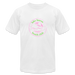 Fresh Coast Prep Tee – Lake Huron Beach Club | Pink & Green Logo - white