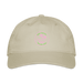 Lake Huron Beach Club Organic Baseball Cap – Pink & Green Logo - khaki