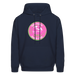 Lake Huron Beach Club™ Hoodie – Fresh Coast Prep (Pink & Green) - navy