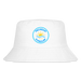 Michigan Sun & Surf Kid’s Bucket Hat – Premium Cotton Beach Hat for Kids - white