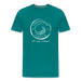 Lake Superior Surf Club Premium Unisex T-Shirt – White Logo | Wild. Wavy. Wonderful. - teal