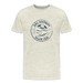 Lake Michigan Beach Club™ Men’s T-Shirt – Navy Logo - heather oatmeal