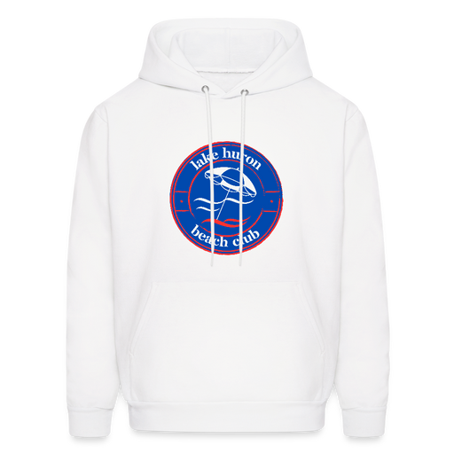 Lake Huron Beach Club™ Hoodie – Fresh Coast Prep (Red, White & Blue) - white