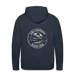 Lake Michigan Beach Club Men’s Premium Hoodie – Navy with Sand Logo - navy