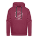 Lake Superior Surf Club Premium Hoodie – White Logo | Wild. Wavy. Wonderful. - burgundy